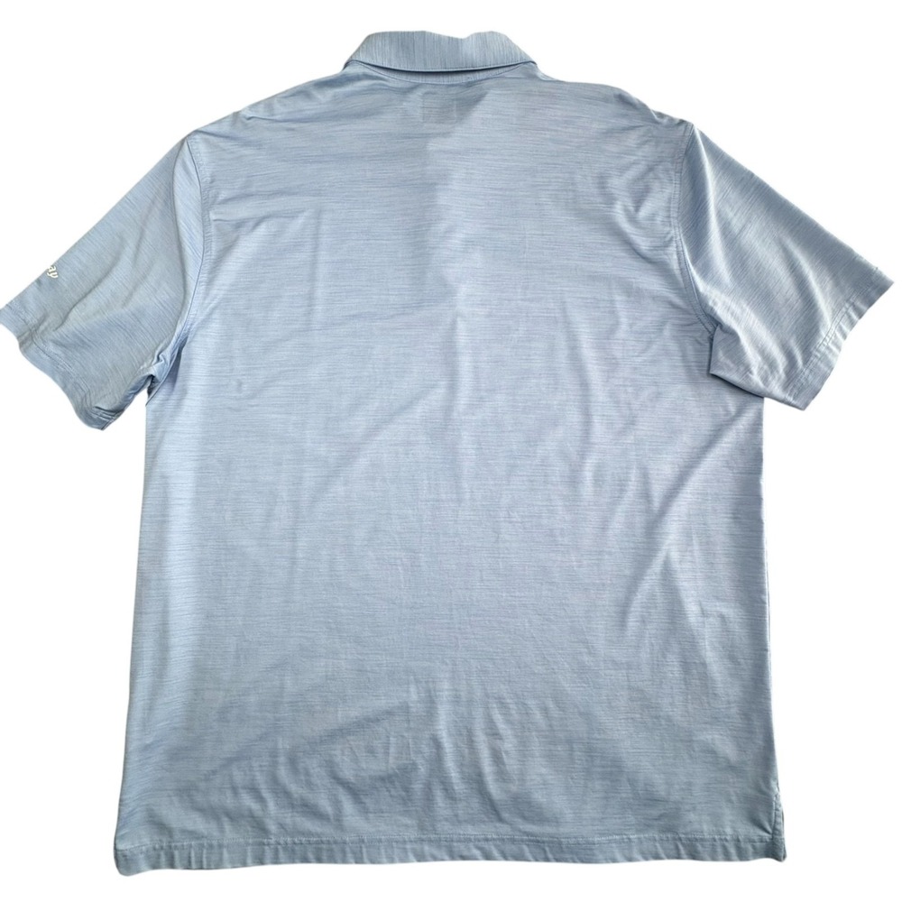 Callaway Opti Dri Golf Polo Shirt Mens XL Light Blue Heather Performance Stretch - Picture 2 of 8